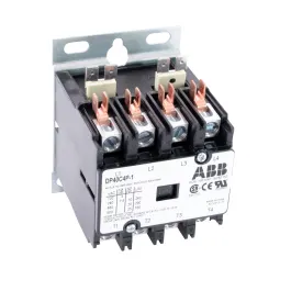 ABB, DP40C4P-1, 4 Pole, 40 Amps, 120VAC Coil, Definite Purpose Contactor