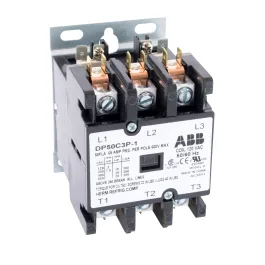كونتاكتور ABB DP50C3P-1 لغرض محدد، ثلاثي الأقطاب، 50 أمبير، ملف 120 فولت تيار متردد