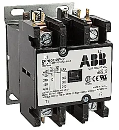 كونتاكتور ABB DP60C2P-4 لغرض محدد، ثنائي القطب، 60 أمبير، ملف 480 فولت تيار متردد كونتاكتور ABB DP60C2P-4 لغرض محدد، ثنائي القطب، 60 أمبير، ملف 480 فولت تيار متردد