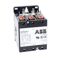 ABB, DP75C3P-1, 3 Pole, 75 Amps, 120VAC Coil, Definite Purpose Contactor ABB, DP75C3P-1, 3 Pole, 75 Amps, 120VAC Coil, Definite Purpose Contactor