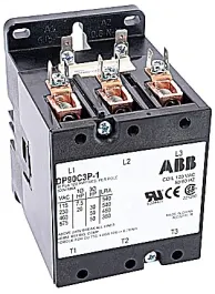 كونتاكتور ABB DP90C3P-F لغرض محدد، ثلاثي الأقطاب، 90 أمبير، ملف 24 فولت تيار متردد