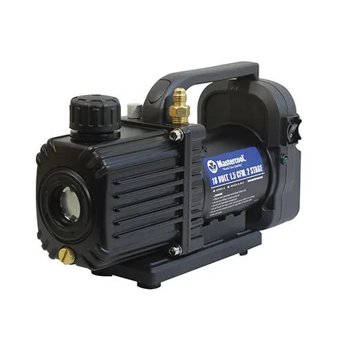 Mastercool 90058-A Cordless 2-Stage Vacuum Pump with 1/4 in. SAE Port, 1.5 CFM, 18V (Battery/Adapter Sleeve Not Included)