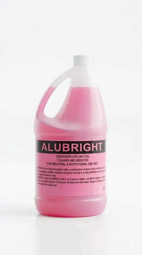 Alubright Condenser Cooling Coil Cleaner, Acid-Based, 1 Gallon