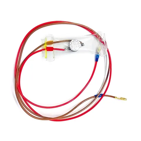 Bimetal Refrigerator Temperature Sensor 76cm Replacement Fridges - 2-Wire -7° AC 250V Defrost Probe Parts