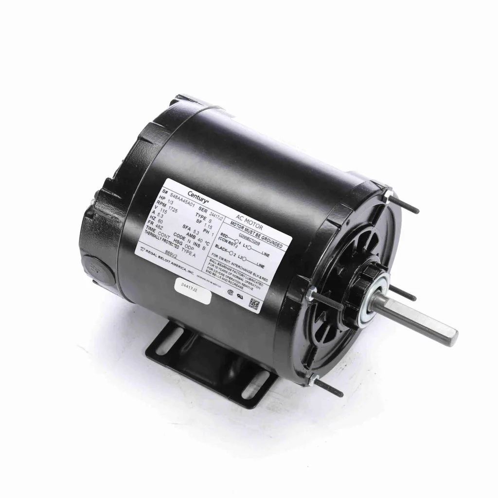 محرك مروحة ذاتي التبريد للتكييف Century 889V2، قطر 5.6 بوصة
