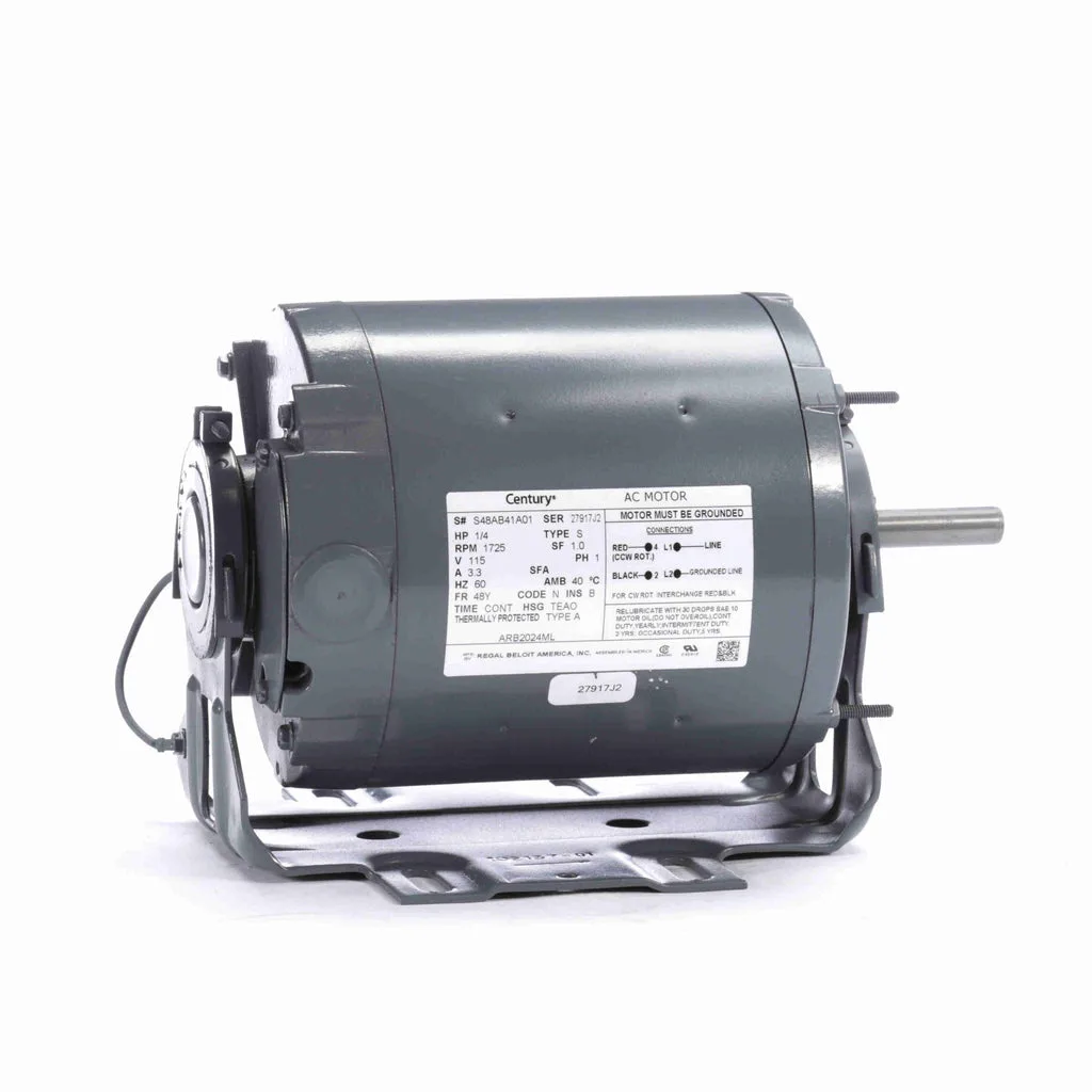 محرك مروحة بسير للتكييف Century ARB2024ML، قطر 5.6 بوصة