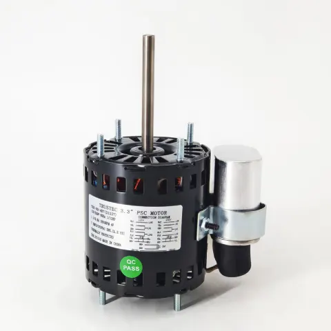 3.3" PSC Motor - 1/12HP 1/15HP 1/20HP Dual Voltage 115V/230V 1550RPM 7.5uF/370V CCW/CW Rotation - Fasco D1127 Century 9721 R…