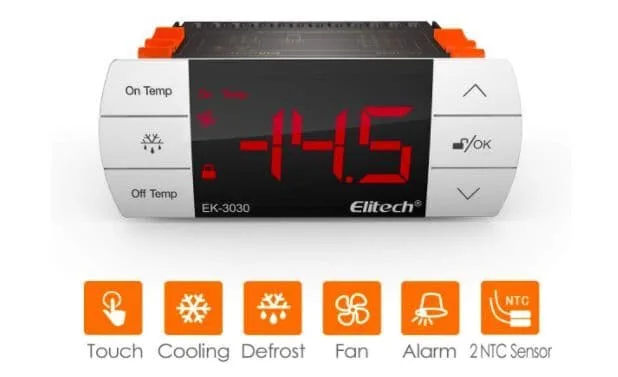 Digital Temperature Controller Universal Two Probes Elitech EK-3030