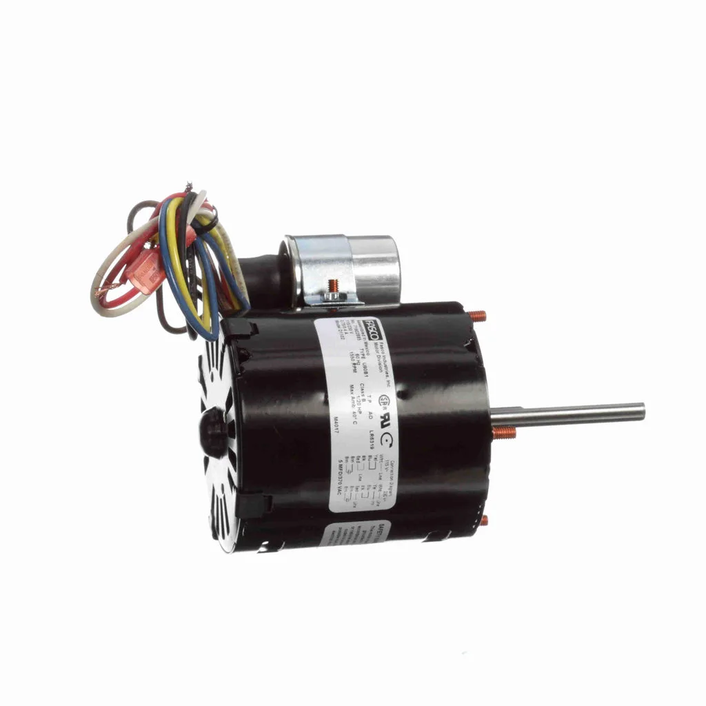 محرك مروحة ملف المبخر والتبريد Fasco D1102 بمكثف دائم PSC، قطر 3.3 بوصة، بديل لمحرك Witt الأصلي