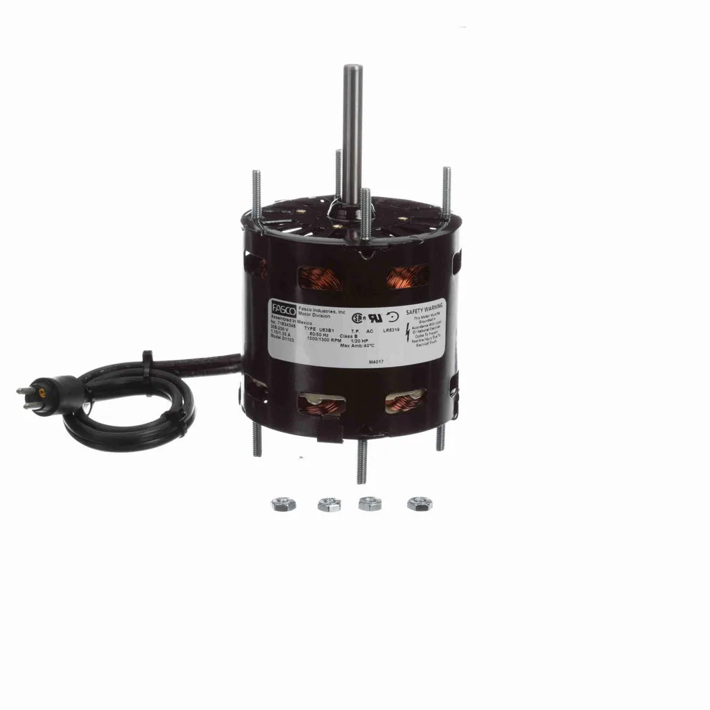 Fasco D1103 Shaded Pole 3.3" Diameter Larkin Coil OEM Replacement Evaporator Coil and Refrigeration Fan Motor