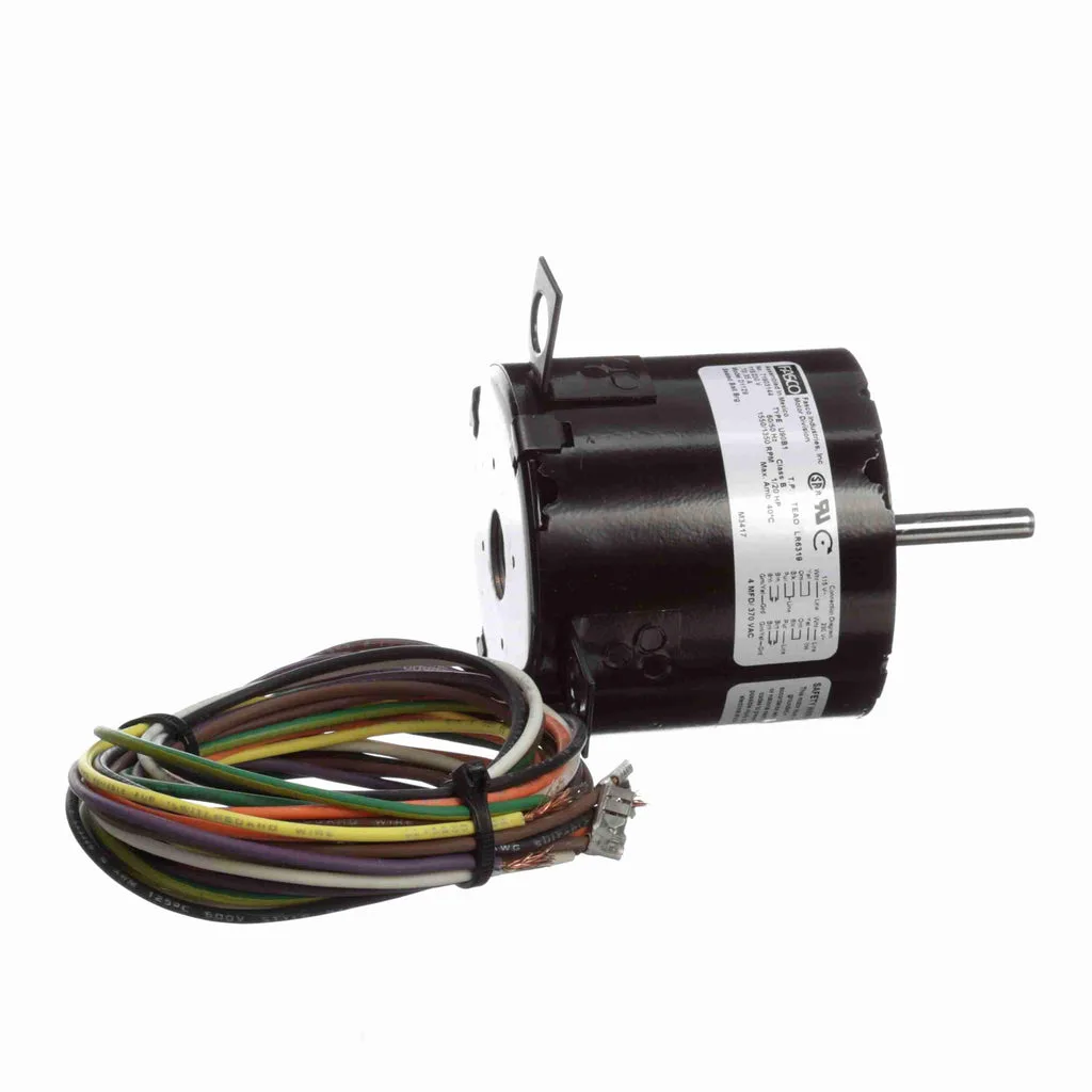 محرك مروحة تبريد Fasco D1129 بمكثف دائم PSC، قطر 3.3 بوصة