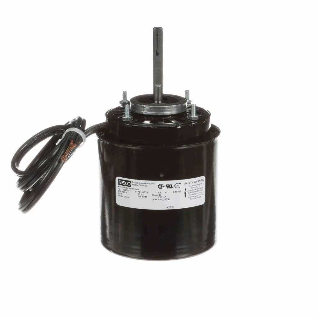 محرك مروحة تبريد Fasco D470 بقطب مظلل، قطر 3.9 بوصة