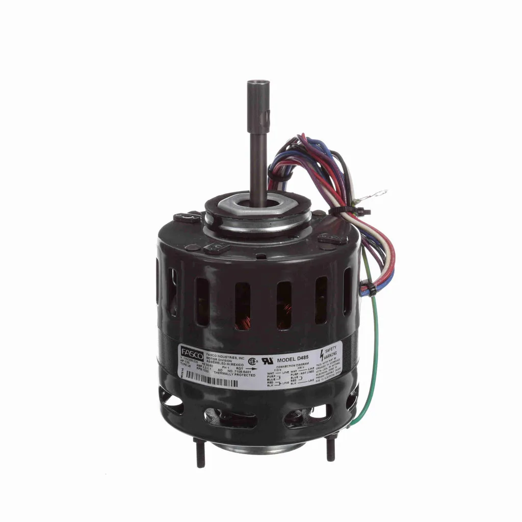 محرك مروحة تبريد Fasco D485 بقطب مظلل، قطر 4.4 بوصة، بديل للمحرك الأصلي