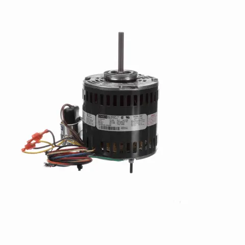 محرك ذاتي التبريد لمروحة المكثف والمضخة الحرارية Fasco D497 بمكثف دائم PSC، قطر 5 بوصة