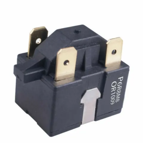 Fridge Compressor Starting Relay (3-Pin) and OLP for Double Door Refrigerators (210L to 300L)
