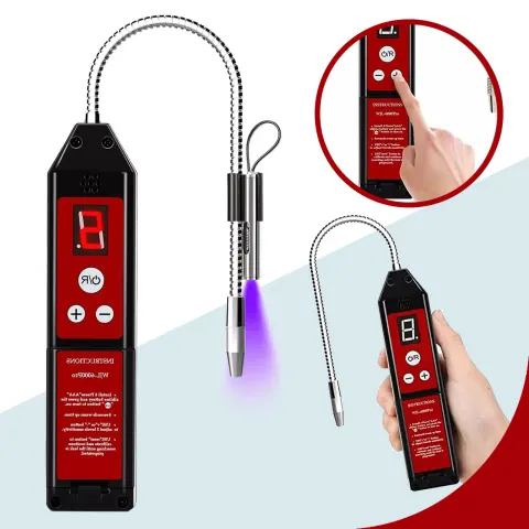 Halogen Leak Detector Freon Gas Leakage,Refrigerant Leak Detector with LED Light