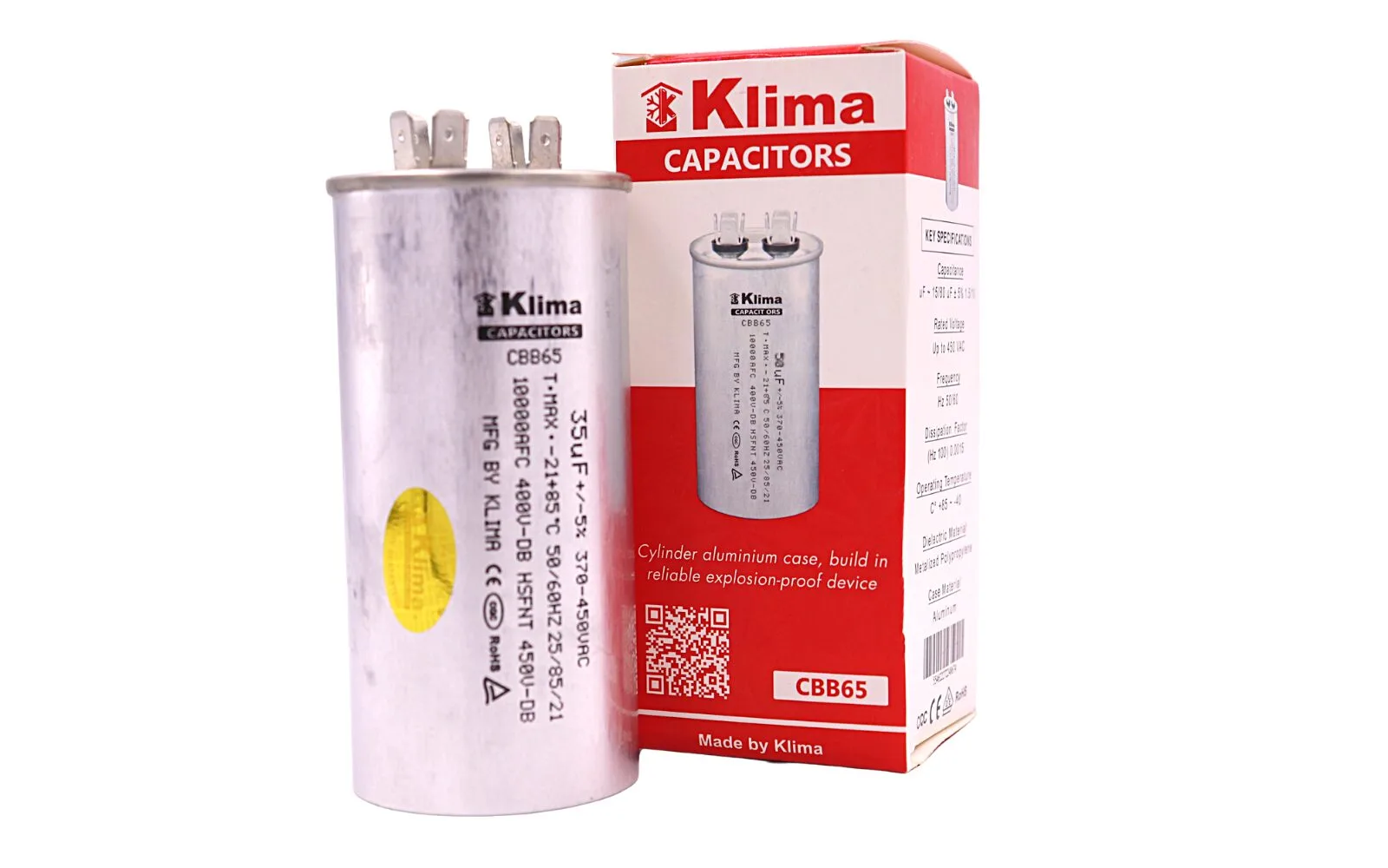 Klima CBB65 Capacitor 35 µF Klima CBB65 Capacitor 35 µF