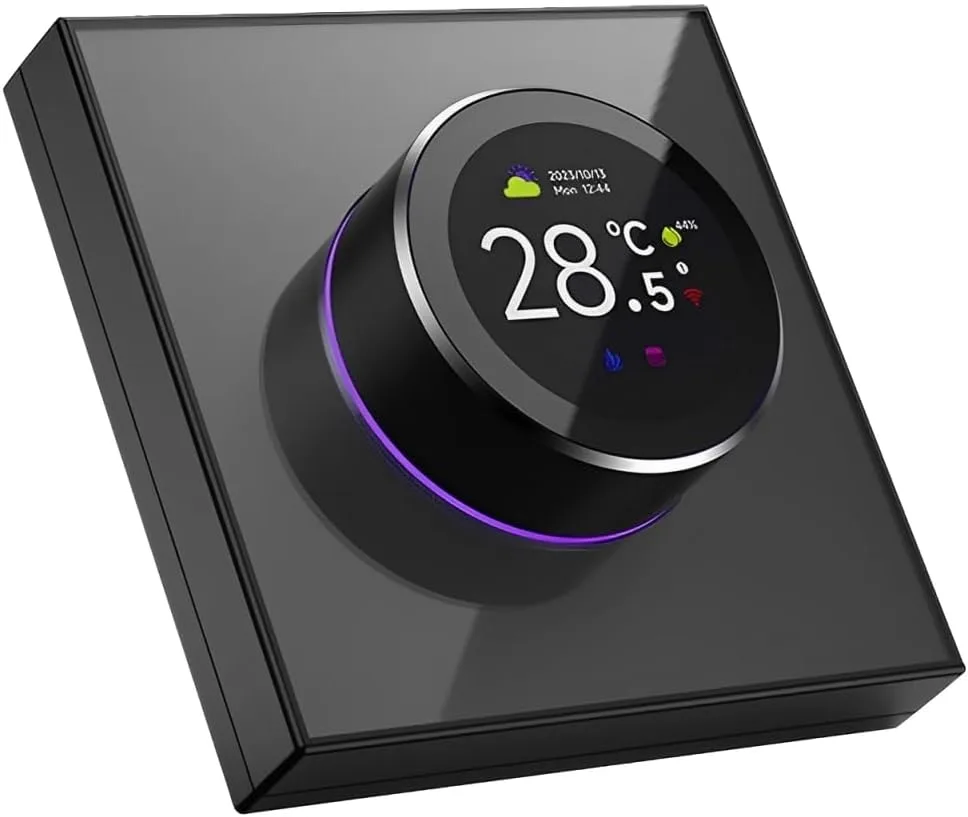 Nest Thermostat, Smart Thermostat for Home - Programmable Wifi Thermostat - Snow, Bluetooth Thermometer with 1.32in TFT Scre…