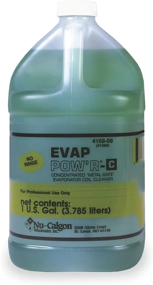منظف ملفات المبخر Nu-Calgon 4168-08 Evap Pow'r بدون شطف - جالون واحد
