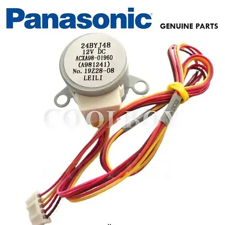 محرك تأرجح الوحدة الداخلية لمكيف سبليت Panasonic 24BYJ48، سعة 1.5 طن، 12 فولت تيار مستمر