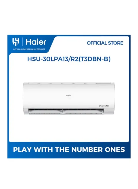 مكيف سبليت Haier HSU-30LPA13/R2(T3DBN-B)، ضاغط إنفرتر، 27,400 وحدة حرارية