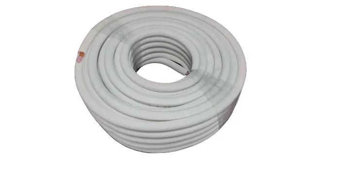 Insulated Copper Tube, 3/8", 50 m, 0.81 mm Wall, R410A/R32