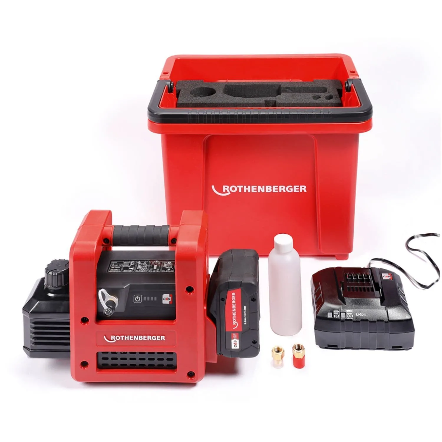 Rothenberger Battery Powered ROAIRVAC CL 5 CFM Vacuum Pump Rothenberger Battery Powered ROAIRVAC CL 5 CFM Vacuum Pump
