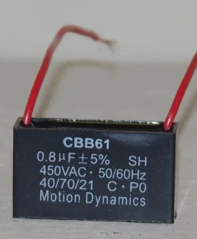 CBB61 Start/Run Capacitor 0.8 µF 500 V AC