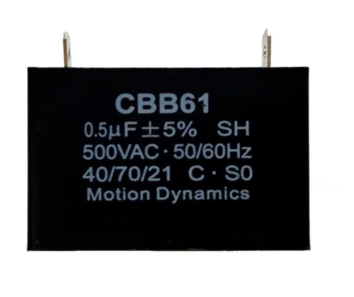 CBB61 Start/Run Capacitor 0.5 µF 500 V AC Terminal Type