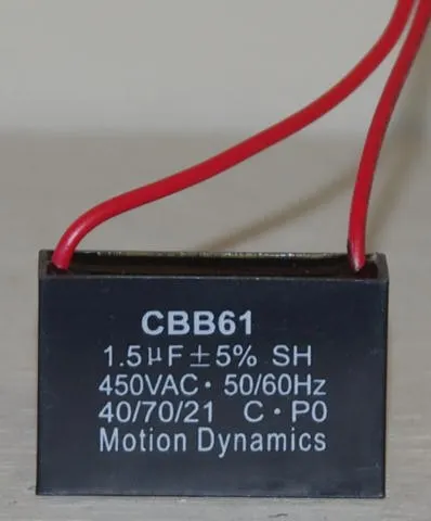 CBB61 Start/Run Capacitor 1.5 µF 500 V AC