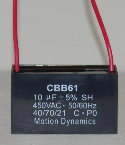 CBB61 Start/Run Capacitor 10 µF 500 V AC