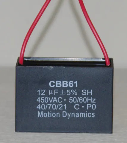 CBB61 Start/Run Capacitor 12 µF 500 V AC