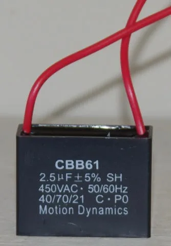 CBB61 Start/Run Capacitor 2.5 µF 500 V AC
