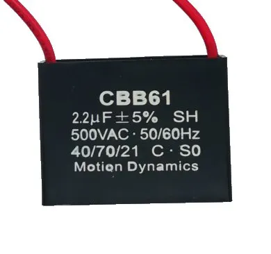 CBB61 Start/Run Capacitor 2.2 µF 500 V AC