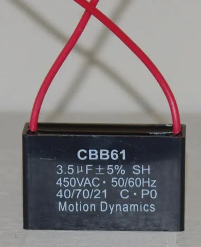 CBB61 Start/Run Capacitor 3.5 µF 500 V AC