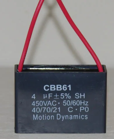 CBB61 Start/Run Capacitor 4 µF 500 V AC