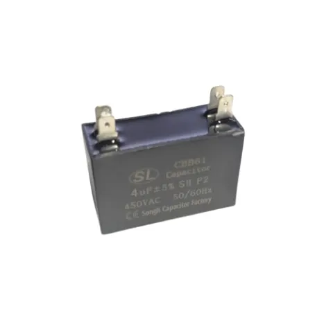 CBB61 Start/Run Capacitor 4 µF 500 V AC Terminal Type