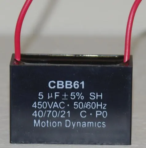CBB61 Start/Run Capacitor 5 µF 500 V AC
