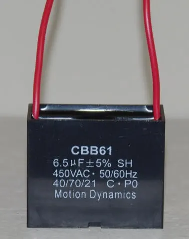 CBB61 Start/Run Capacitor 6.5 µF 500 V AC