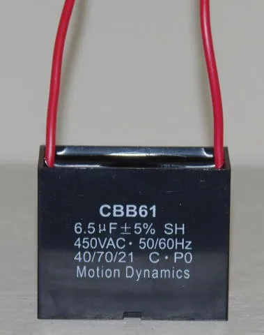 CBB61 Start/Run Capacitor 6.5 µF 500 V AC CBB61 Start/Run Capacitor 6.5 µF 500 V AC