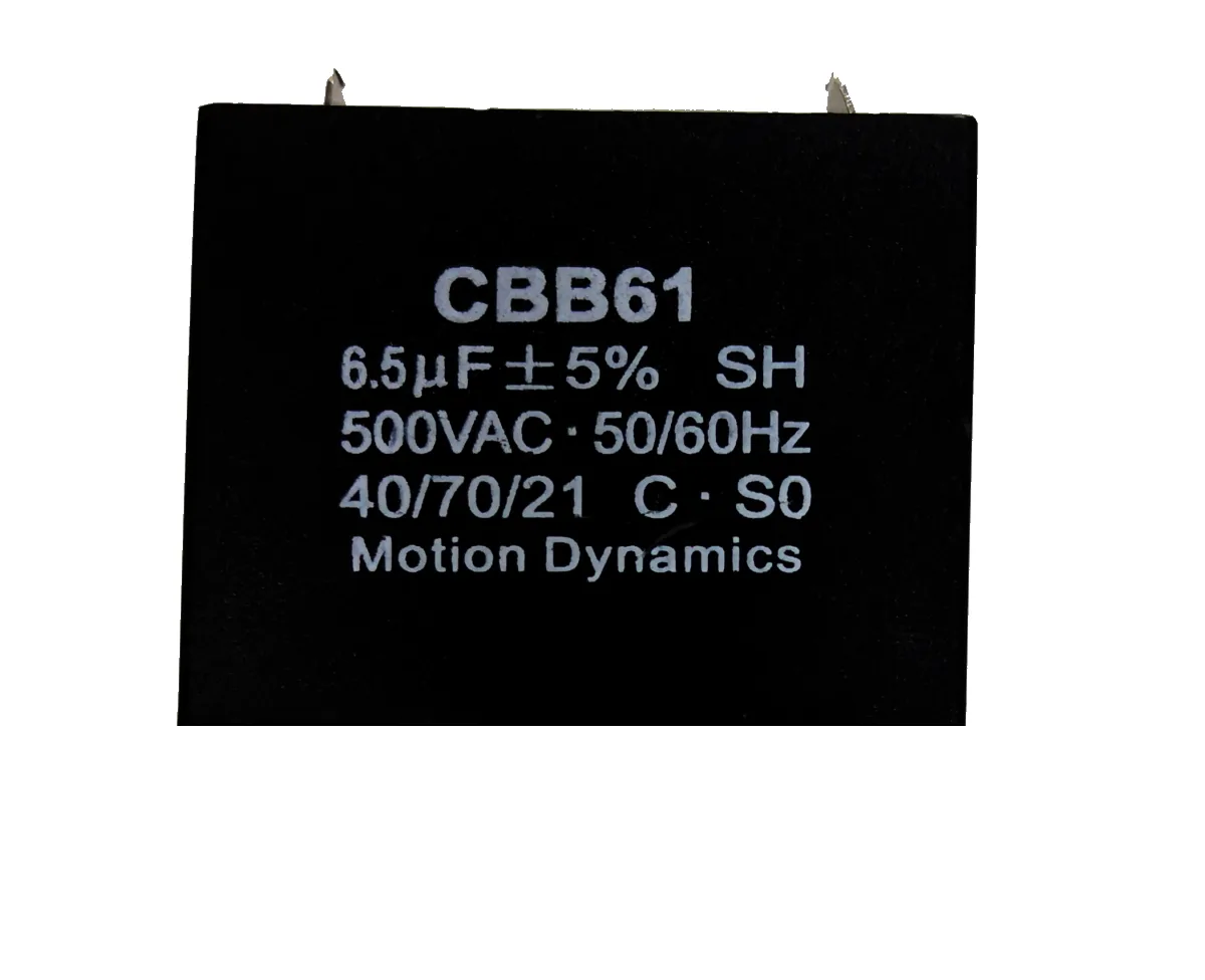 CBB61 Start/Run Capacitor 6.5 µF 500 V AC Terminal Type CBB61 Start/Run Capacitor 6.5 µF 500 V AC Terminal Type