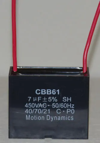 CBB61 Start/Run Capacitor 7 µF 500 V AC