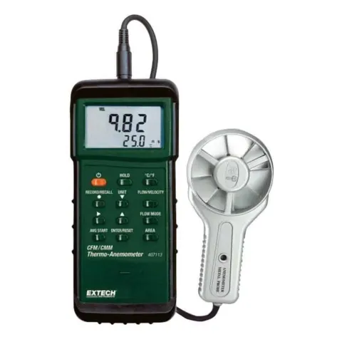 Metal Vane Anemometer, Heavy Duty, 0.5-35m/s