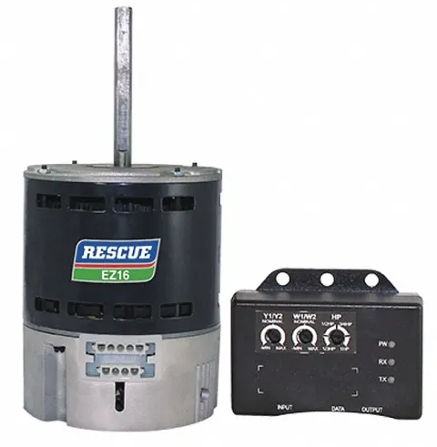 محرك بديل ECM US Motors، 1 حصان، 1075 دورة في الدقيقة، بتبديل إلكتروني ECM، تثبيت حزام، مفتوح بتيار هواء