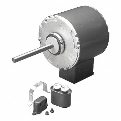 U.S. MOTORS Permanent Split Capacitor Commercial Condenser Fan: Ring Mount, 1 HP, 1 Speed, 56 Frame
