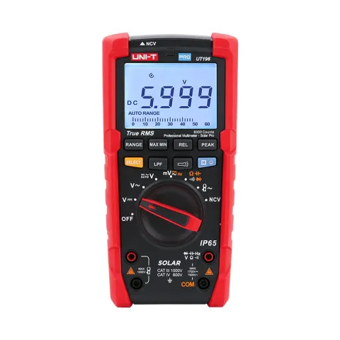 UT196 1700V DC True RMS Professional Multimeter - Solar Pro - UNI-T Meters