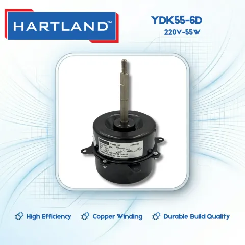 YDK55-6D - 220V 55W Hartland HVAC Motor